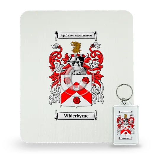 Widerbyrne Mouse Pad and Keychain Combo Package