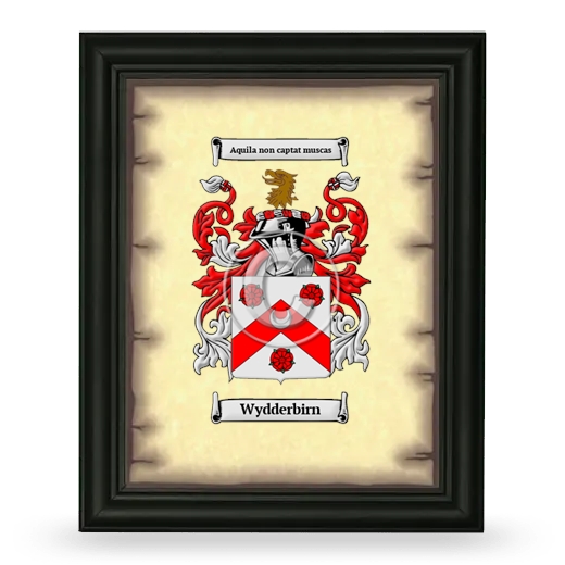 Wydderbirn Coat of Arms Framed - Black