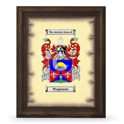 Wagmann Coat of Arms Framed - Brown