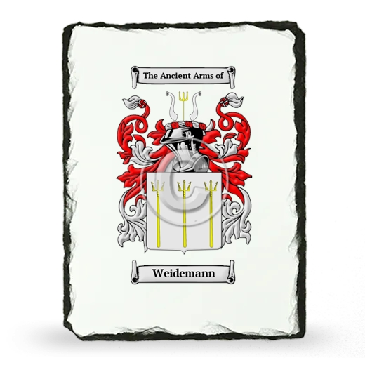 Weidemann Coat of Arms Slate