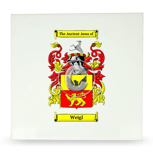 Weigl Large Ceramic Tile with Coat of Arms