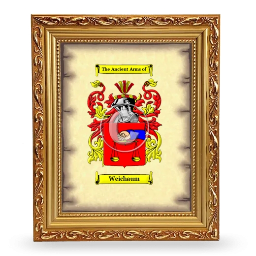Weichaum Coat of Arms Framed - Gold