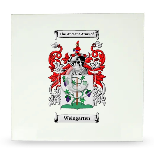 Weingarten Large Ceramic Tile with Coat of Arms