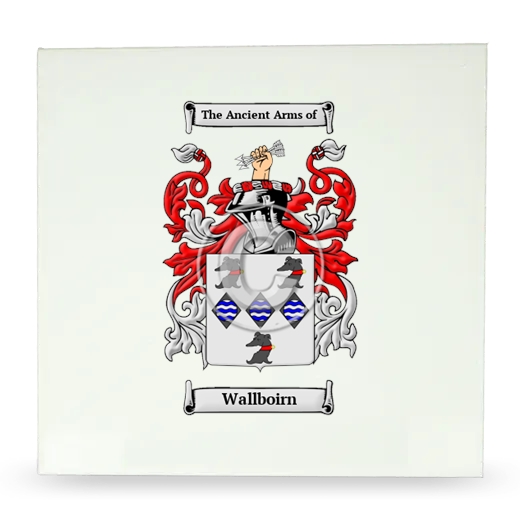 Wallboirn Large Ceramic Tile with Coat of Arms