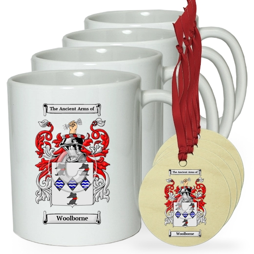 Woolborne Set of 4 Classic Mugs and Ornaments