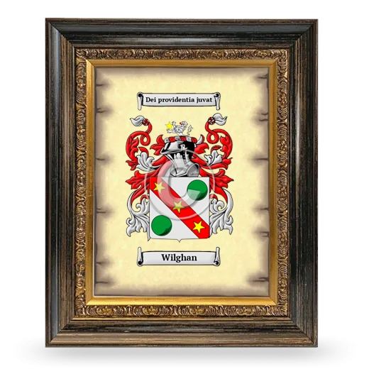 Wilghan Coat of Arms Framed - Heirloom