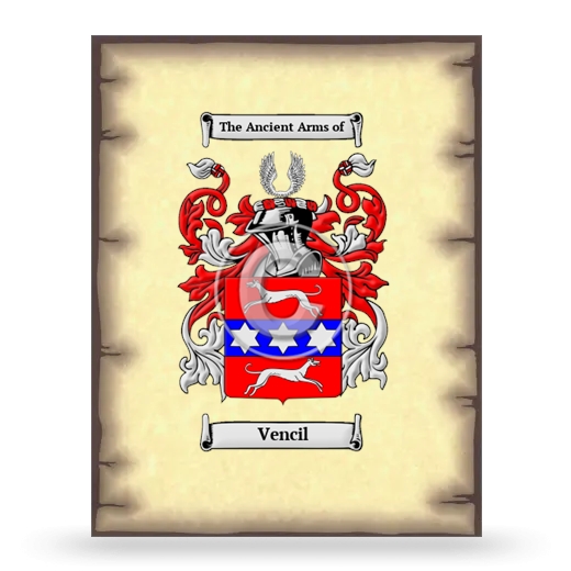 Vencil Coat of Arms Print