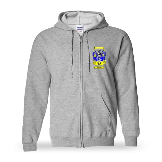 Wentzell Unisex Coat of Arms Zip Sweatshirt