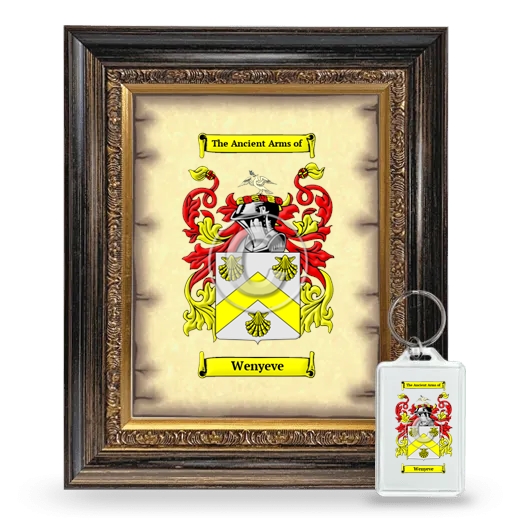 Wenyeve Framed Coat of Arms and Keychain - Heirloom