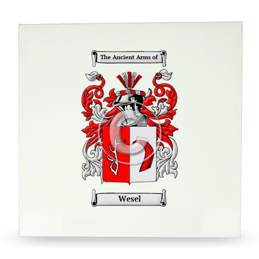 Wesel Large Ceramic Tile with Coat of Arms