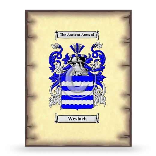 Weslach Coat of Arms Print