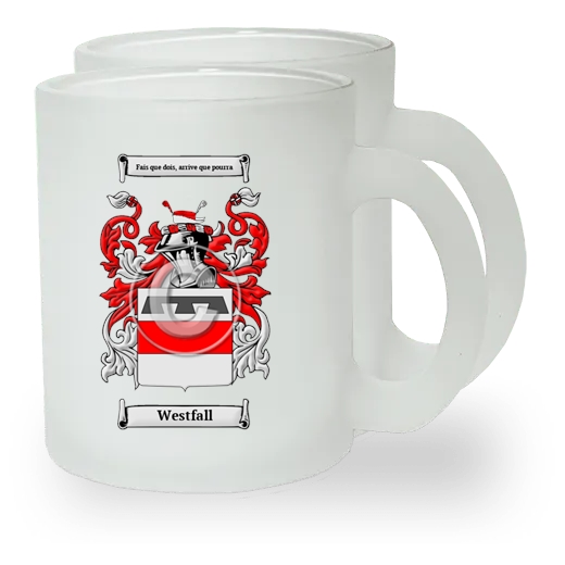 Westfall Pair of Frosted Glass Mugs