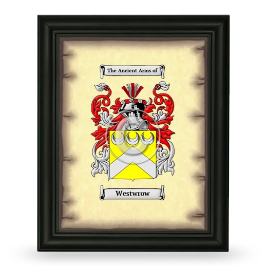 Westwrow Coat of Arms Framed - Black