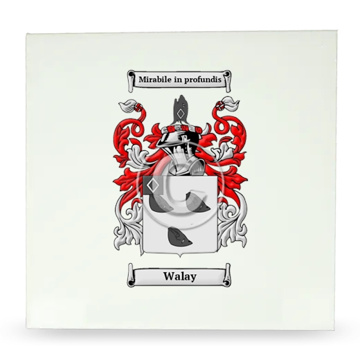 Walay Large Ceramic Tile with Coat of Arms