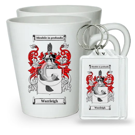 Warrleigh Pair of Latte Mugs and Pair of Keychains