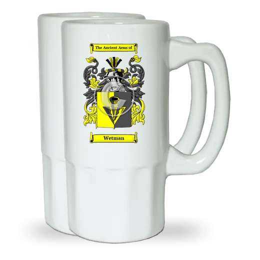 Wetman Pair of Beer Steins