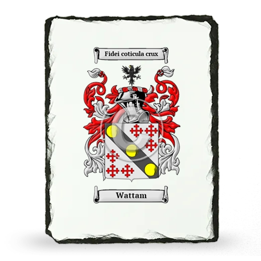 Wattam Coat of Arms Slate