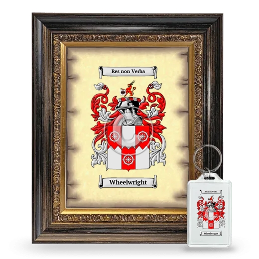 Wheelwright Framed Coat of Arms and Keychain - Heirloom