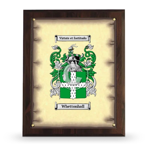Whettonhall Coat of Arms Plaque