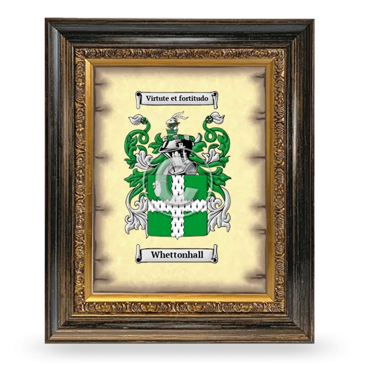 Whettonhall Coat of Arms Framed - Heirloom