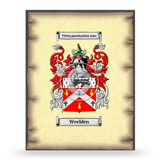 Weelden Coat of Arms Print