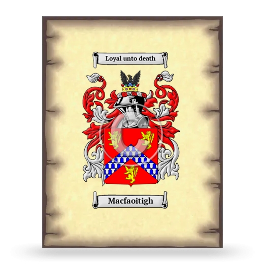 Macfaoitigh Coat of Arms Print