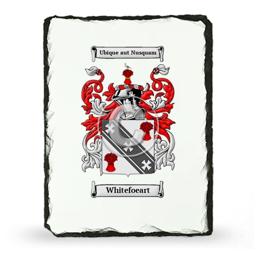 Whitefoeart Coat of Arms Slate