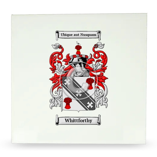 Whittforthy Large Ceramic Tile with Coat of Arms