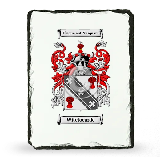 Witefoearde Coat of Arms Slate