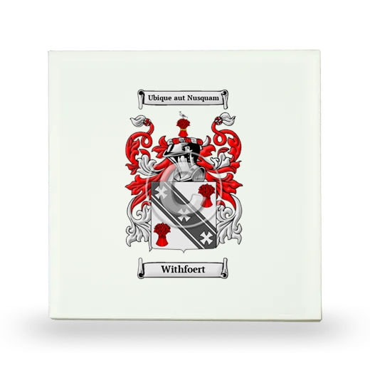 Withfoert Small Ceramic Tile with Coat of Arms