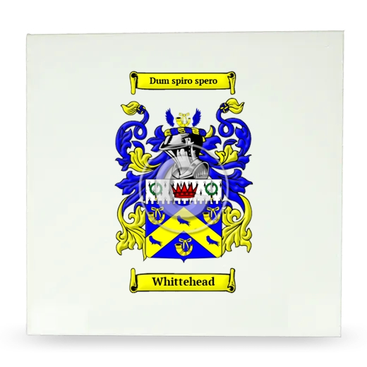 Whittehead Large Ceramic Tile with Coat of Arms