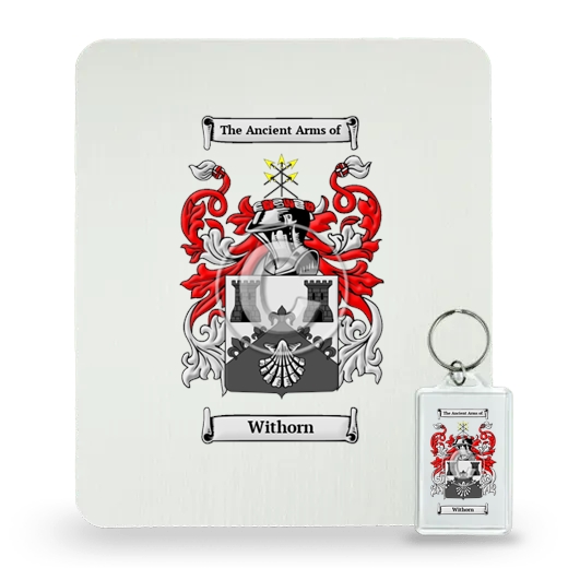 Withorn Mouse Pad and Keychain Combo Package