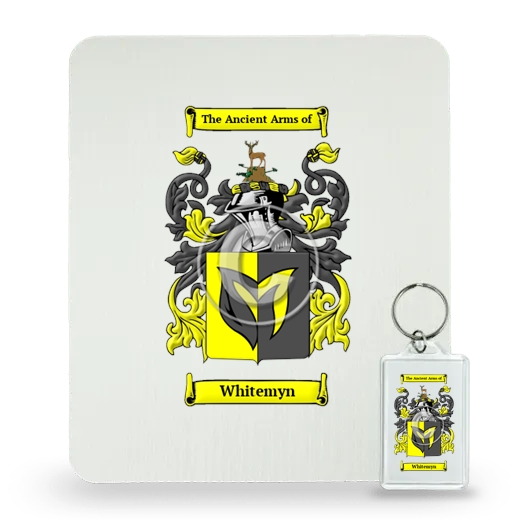 Whitemyn Mouse Pad and Keychain Combo Package