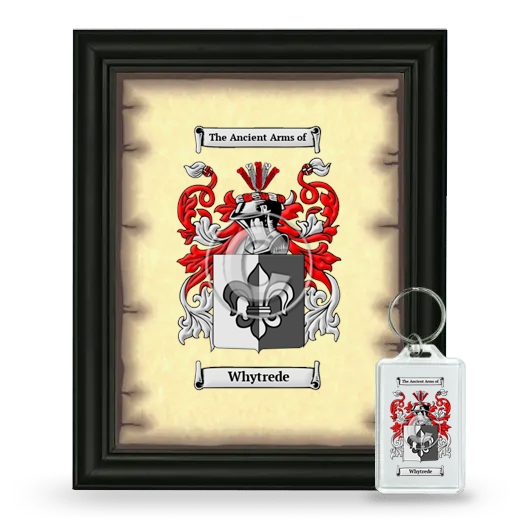 Whytrede Framed Coat of Arms and Keychain - Black