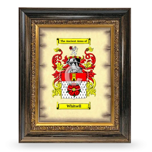 Whitsell Coat of Arms Framed - Heirloom
