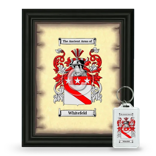 Whitefeld Framed Coat of Arms and Keychain - Black