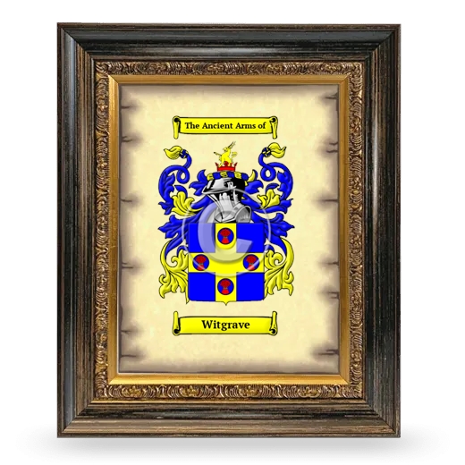 Witgrave Coat of Arms Framed - Heirloom