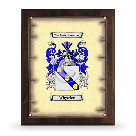 Whytelee Coat of Arms Plaque