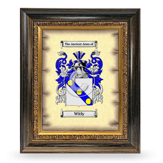 Witly Coat of Arms Framed - Heirloom