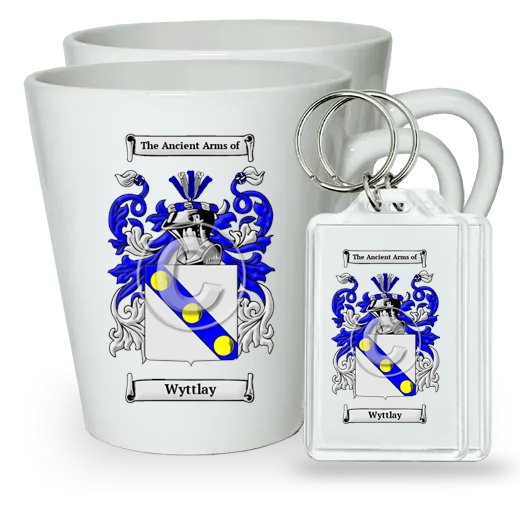 Wyttlay Pair of Latte Mugs and Pair of Keychains