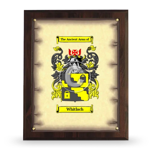 Whitlach Coat of Arms Plaque