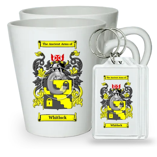 Whitluck Pair of Latte Mugs and Pair of Keychains