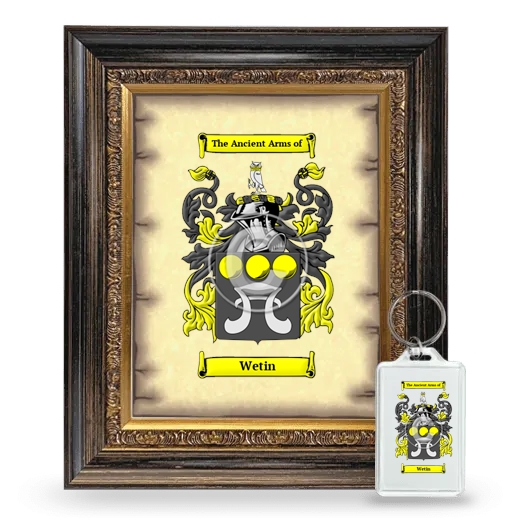 Wetin Framed Coat of Arms and Keychain - Heirloom