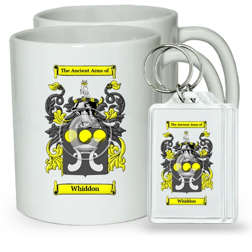 Whiddon Pair of Coffee Mugs and Pair of Keychains