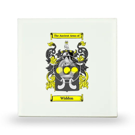 Widdon Small Ceramic Tile with Coat of Arms