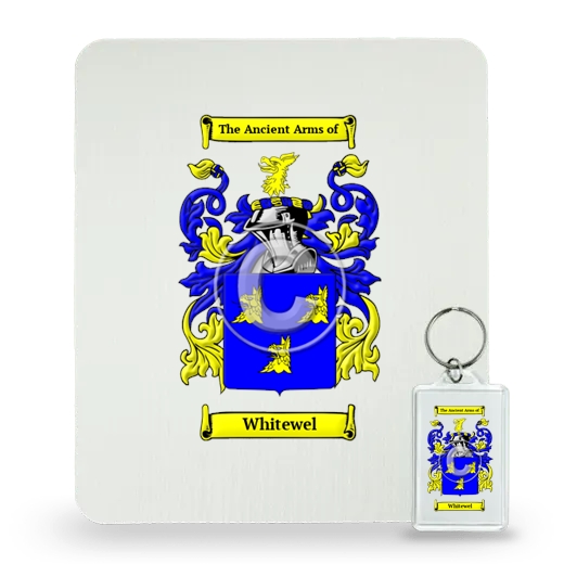 Whitewel Mouse Pad and Keychain Combo Package