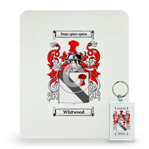 Whitwood Mouse Pad and Keychain Combo Package