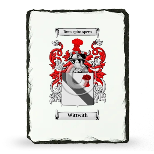 Wittwith Coat of Arms Slate