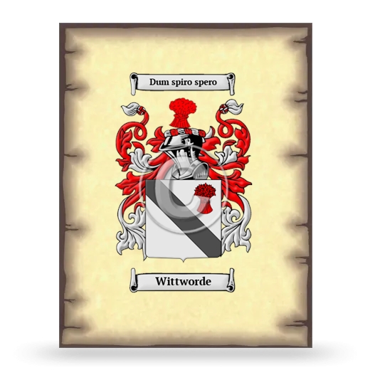 Wittworde Coat of Arms Print