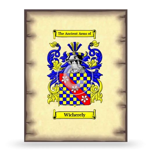 Wicherely Coat of Arms Print